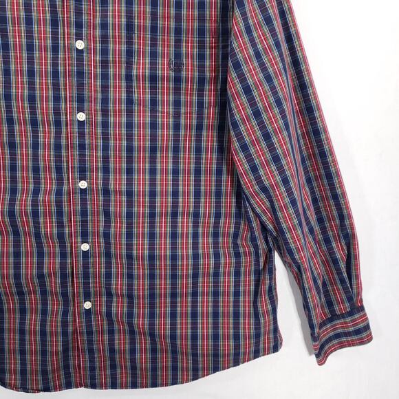Chaps Shirt Mens Extra Large Multicolor Plaid Easy Care Stretch Button Down Top - Picture 5 of 12